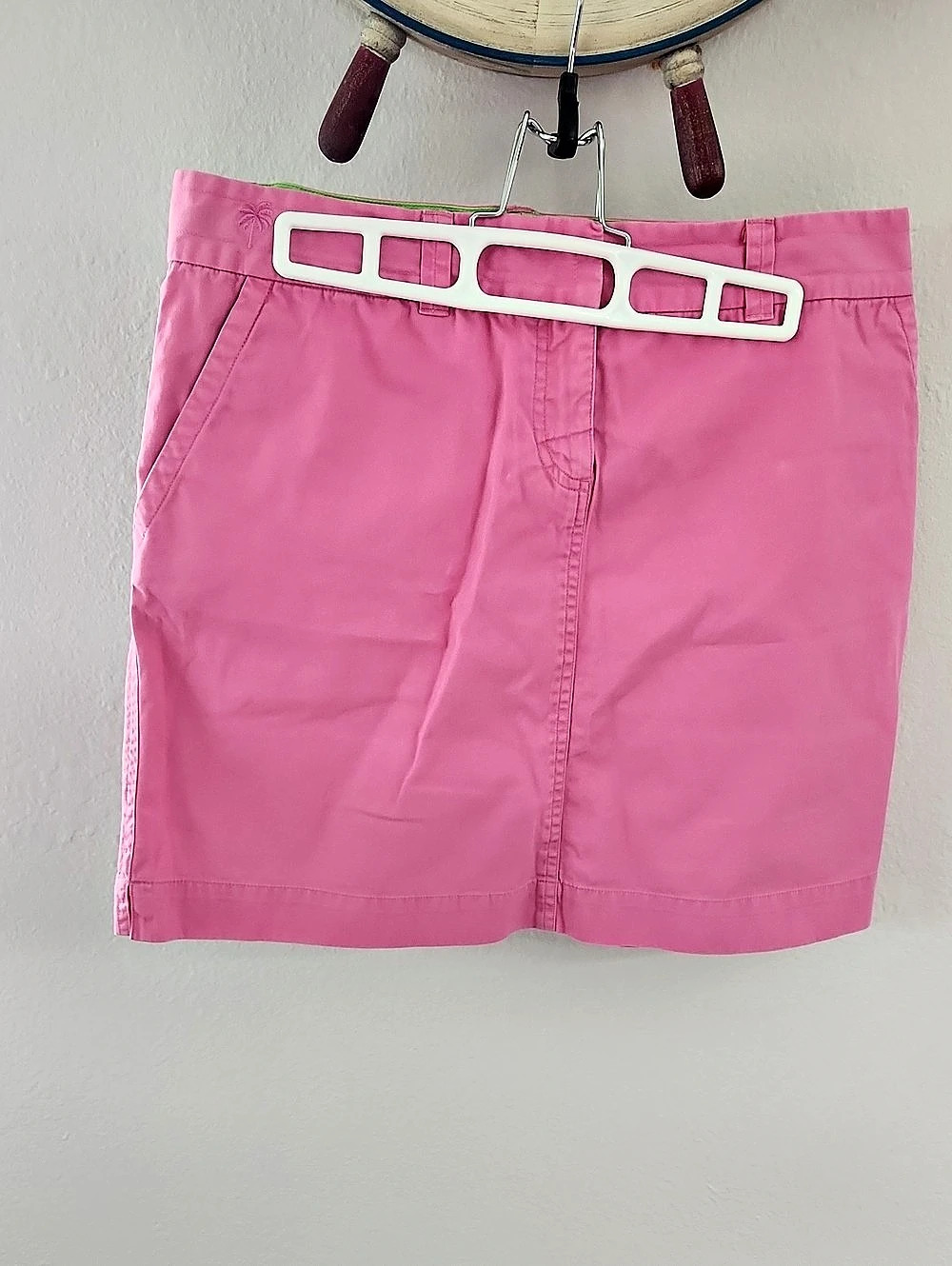 Vintage Lilly Pulitzer Pink Cotton Skirt Size 8